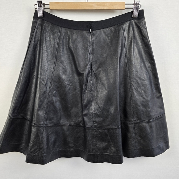 Miss Wu Black Leather Circle Skirt Size 8 Nordstrom Exclusive - Picture 10 of 14